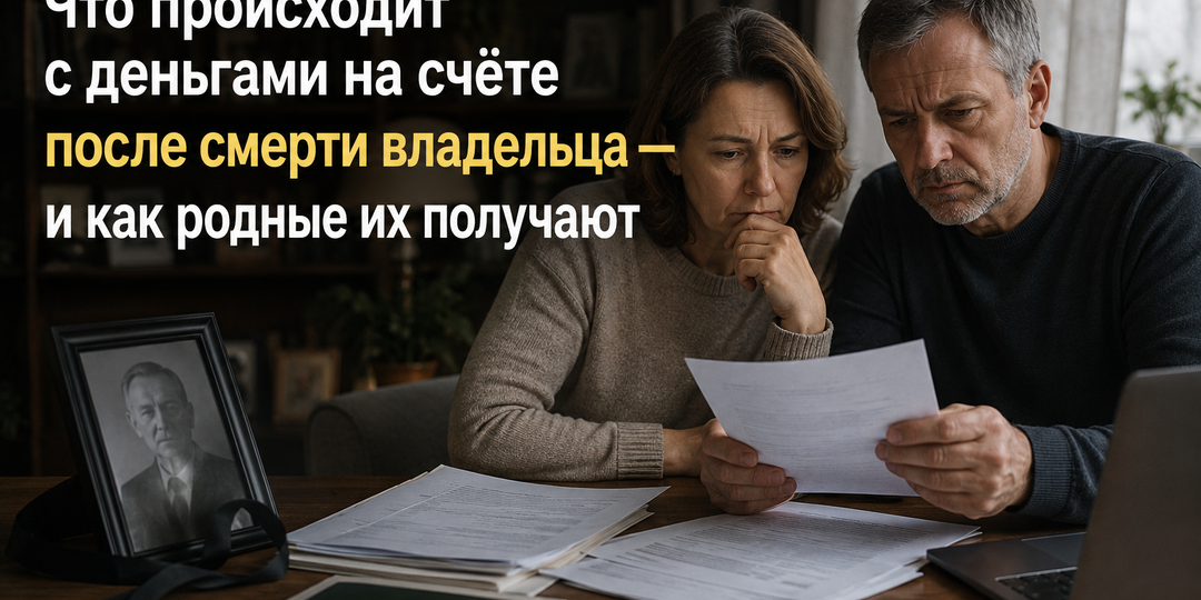 Что происходит с деньгами на счёте после смерти владельца — и как родные их получают