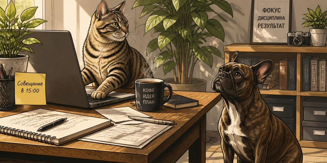 🐾 Кот в штате, собака в офисе: 8% российских компаний уже поняли, что хвостатые сотрудники повышают продуктивность