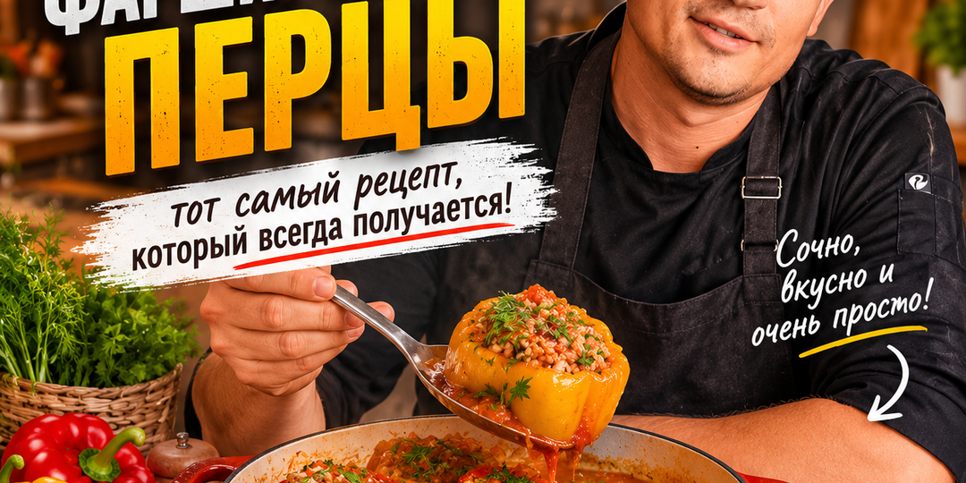Мои любимые фаршированные перцы: тот самый рецепт, который всегда получается