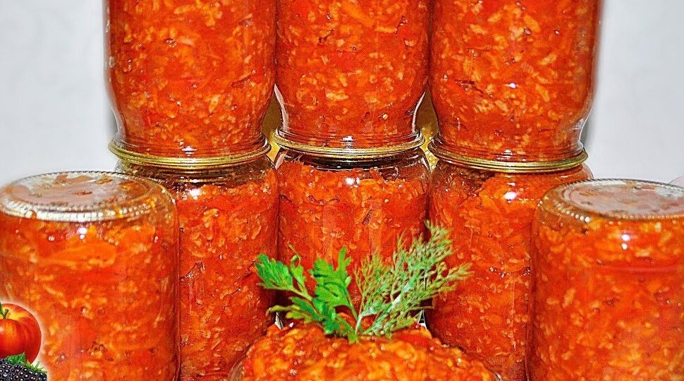 Кабачковый салат с рисом на зиму- открыли банку и гарнир уже на столе, когда не хочется готовить с нуля