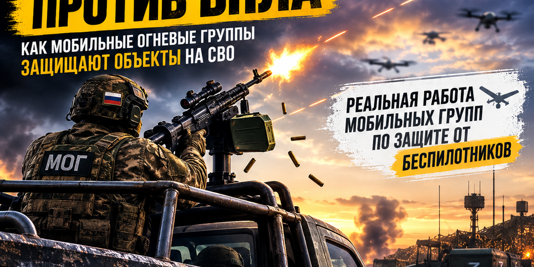 МОГ против БПЛА на СВО: как мобильные огневые группы защищают объекты и маршруты
