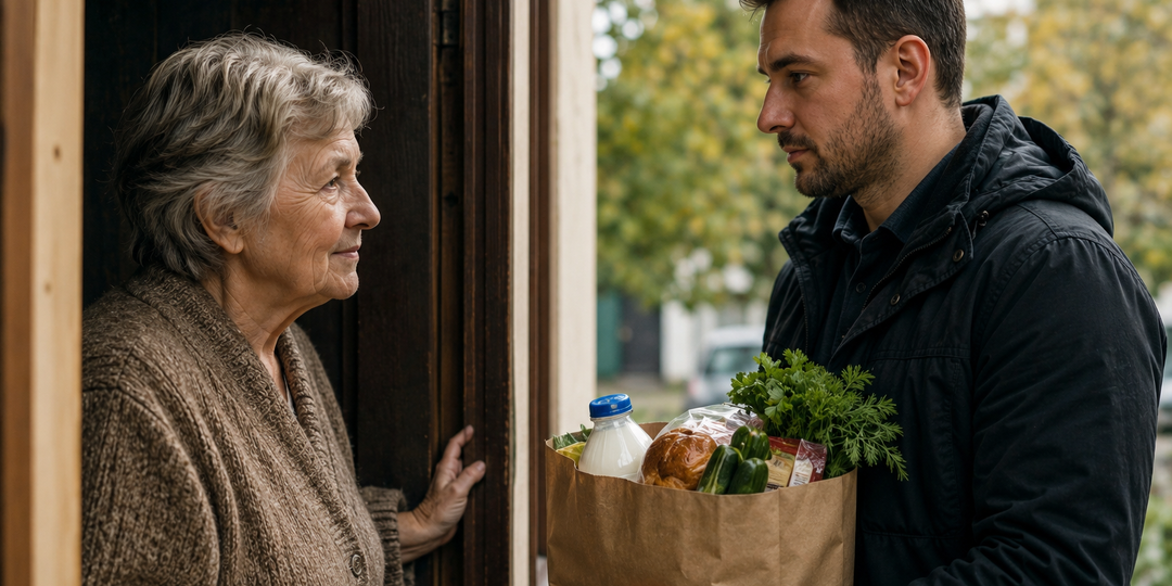 «Ваш сын каждую неделю приносит мне продукты». Старушка узнала, кто на самом деле стоит за этой помощью — и заплакала