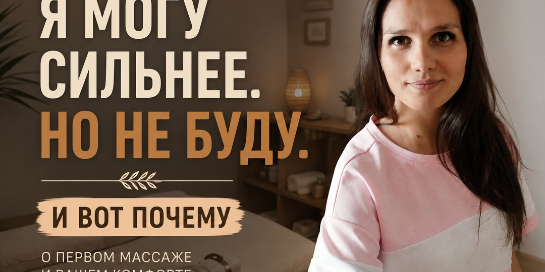 Почему я не давлю изо всех сил на первом массаже