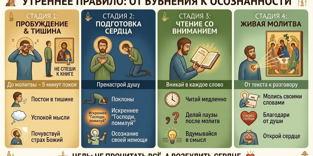 Утреннее правило на автомате: как перестать бубнить текст и разбудить душу