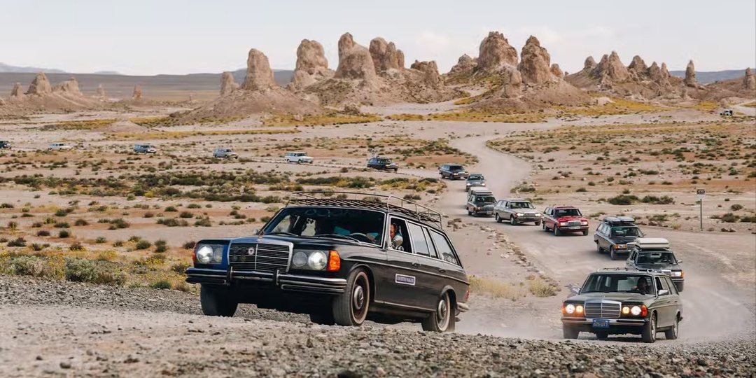 Mercedes-Benz S123 - Отличный транспорт для Долины Смерти в США