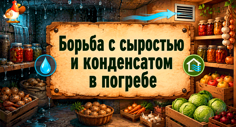 Как победить сырость и конденсат в погребе раз и навсегда