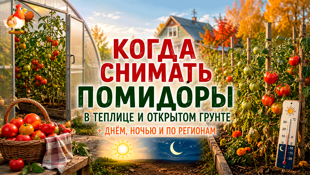 Помидорная метеорология: как по ночной температуре понять, когда убирать томаты в теплице и открытом грунте