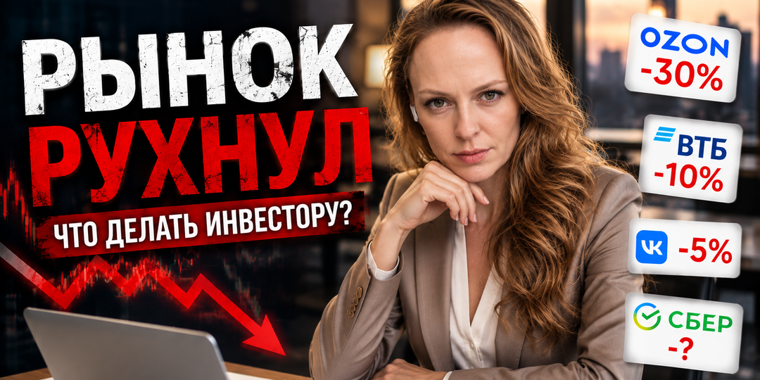 Ozon рухнул на 30%, ВТБ обновил дно, а золото выросло на 15%: что происходит с российским рынком и когда ждать рост?