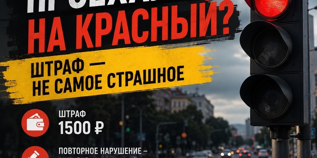 Проехали на красный? Штраф — не самое страшное!