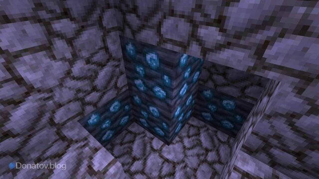   Алмазная руда в Minecraft