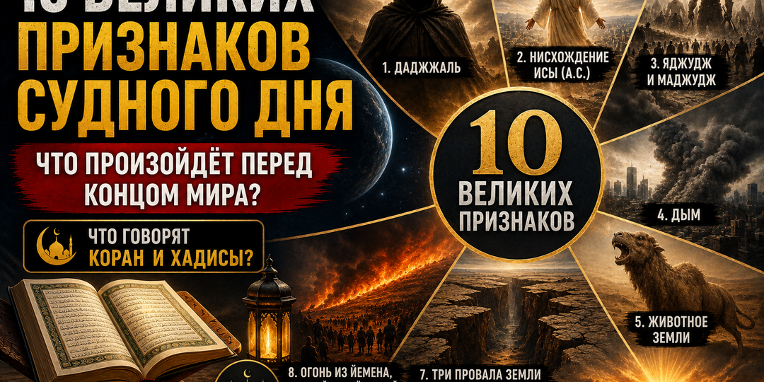 10 великих признаков Судного дня: что произойдёт перед Концом мира? Что говорит Ислам