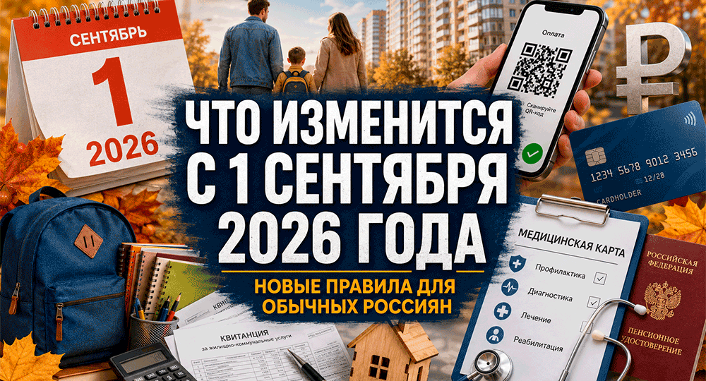 Что изменится с 1 сентября 2026 года – новые правила почувствуют россияне