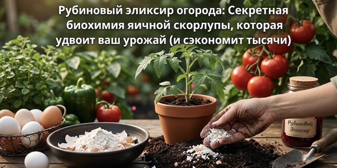 Рубиновый эликсир огорода: Секретная биохимия яичной скорлупы, которая удвоит ваш урожай (и сэкономит тысячи)