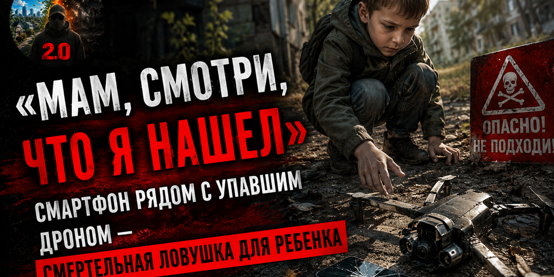«Мам, смотри, что я нашел». Смартфон рядом с упавшим дроном — смертельная ловушка для ребенка