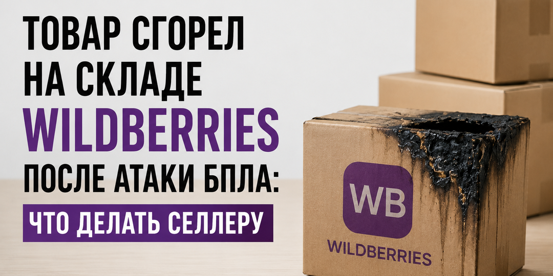 Товар сгорел на складе Wildberries после атаки БПЛА: что делать селлеру и как подтвердить убытки