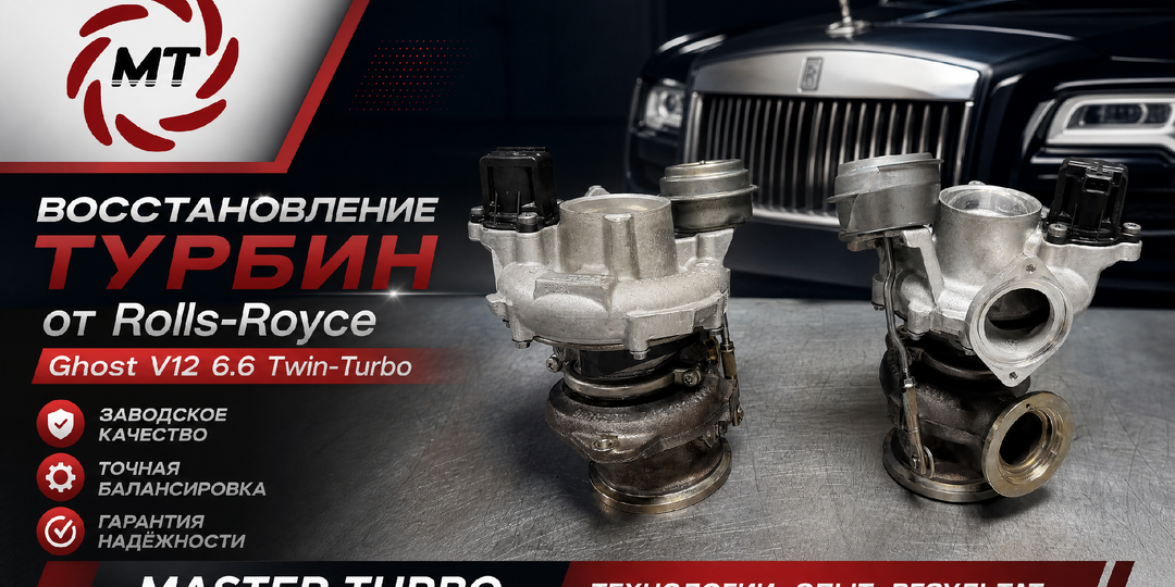 Восстановление турбин от Rolls-Royce Ghost V12 6.6 Twin-Turbo