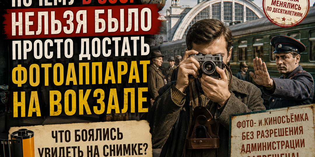 Почему в СССР нельзя было просто достать фотоаппарат на вокзале: что боялись увидеть на снимке