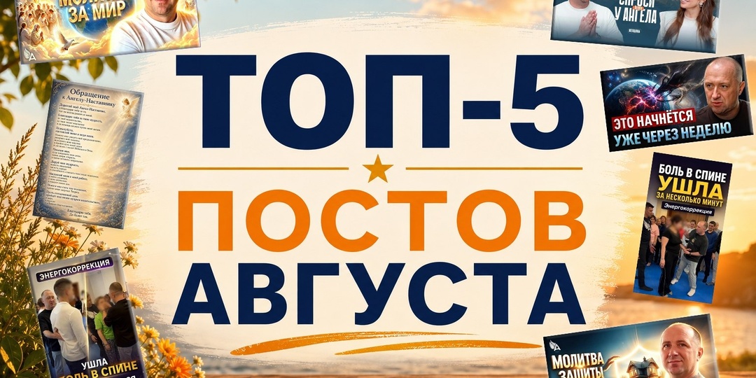 ТОП-5 ПОСТОВ АВГУСТА