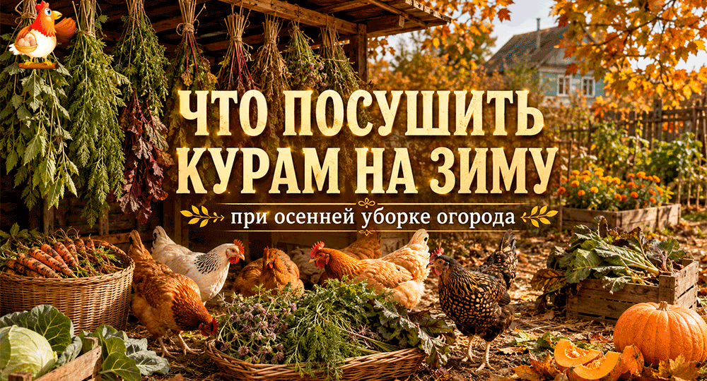 Что посушить курам на зиму при осенней уборке огорода – 15 бесплатных заготовок