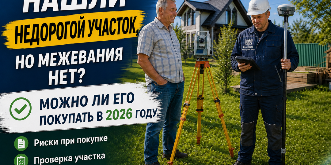 Продавец сказал: “Межевания нет, но купить можно”. Стоит ли соглашаться?