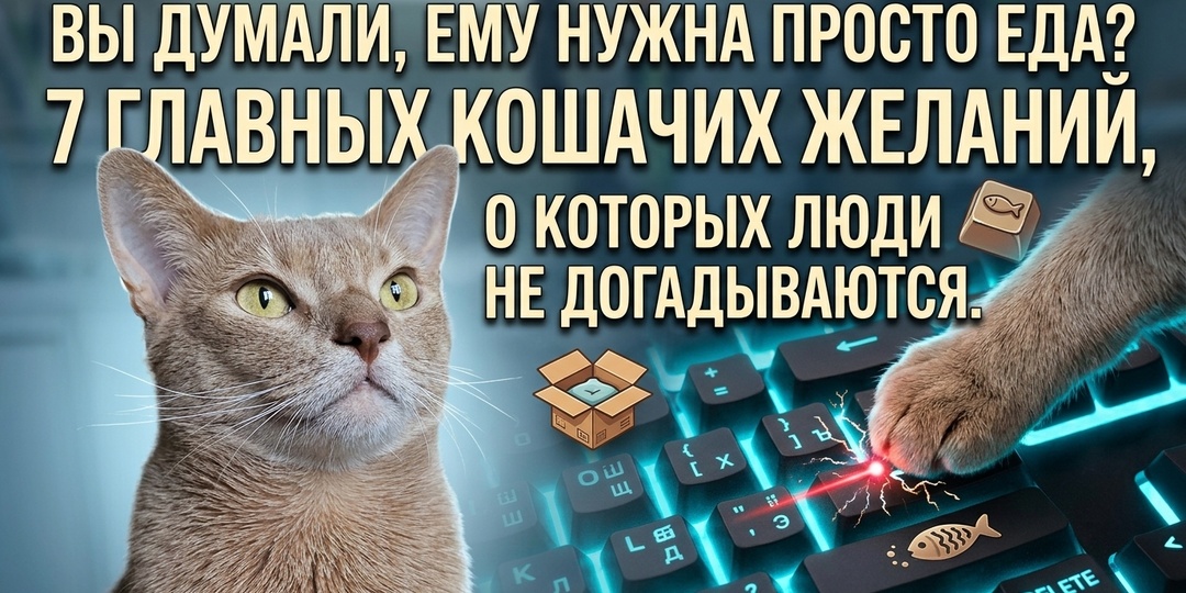 Вы думали, ему нужна просто еда? 7 главных кошачьих желаний, о которых люди не догадываются
