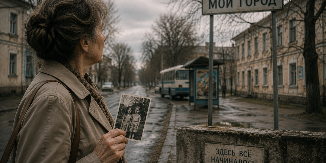 Женщина вернулась в город детства через сорок пять лет искать подругу, с которой потеряла связь после отъезда в 1979 году