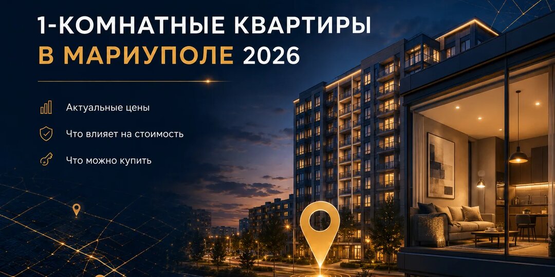Сколько стоит однокомнатная квартира в Мариуполе в 2026 году: обзор предложений