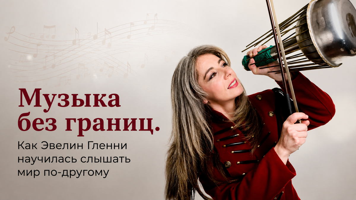 Музыка без границ. Как Эвелин Гленни научилась слышать мир по-другому