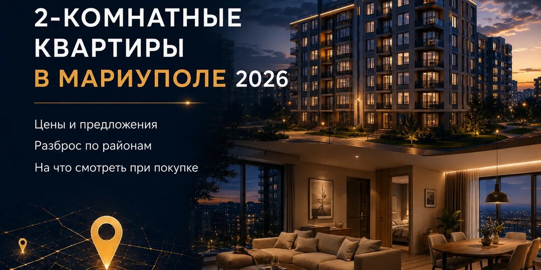 Сколько стоят двухкомнатные квартиры в Мариуполе в 2026 году