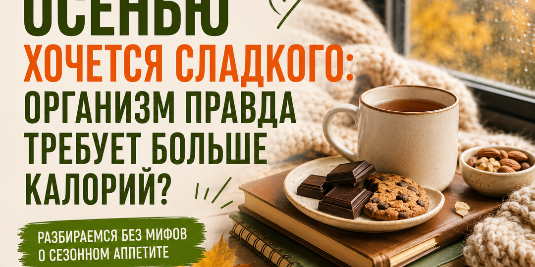 Осенью постоянно хочется сладкого: организм правда требует больше калорий?