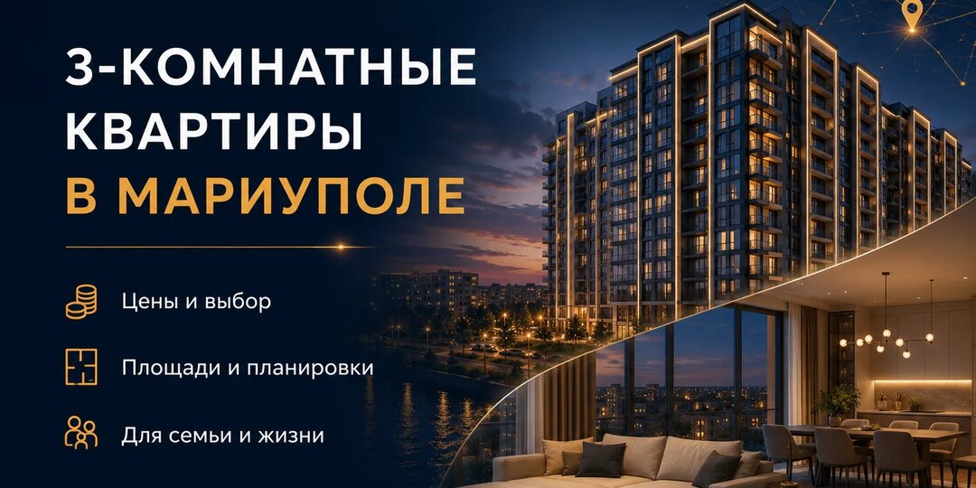 Трёхкомнатные квартиры в Мариуполе в 2026 году: цены и выбор на рынке
