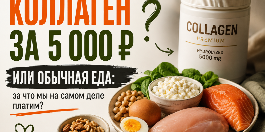 Коллаген за 5 000 рублей или обычная еда: за что мы на самом деле платим?