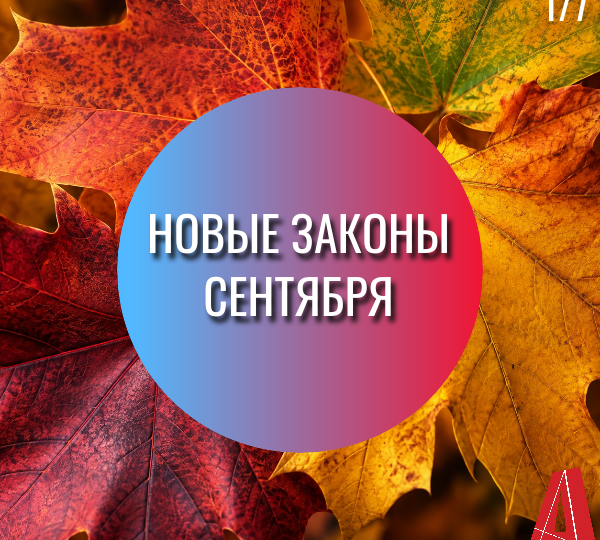 Новые законы сентября
