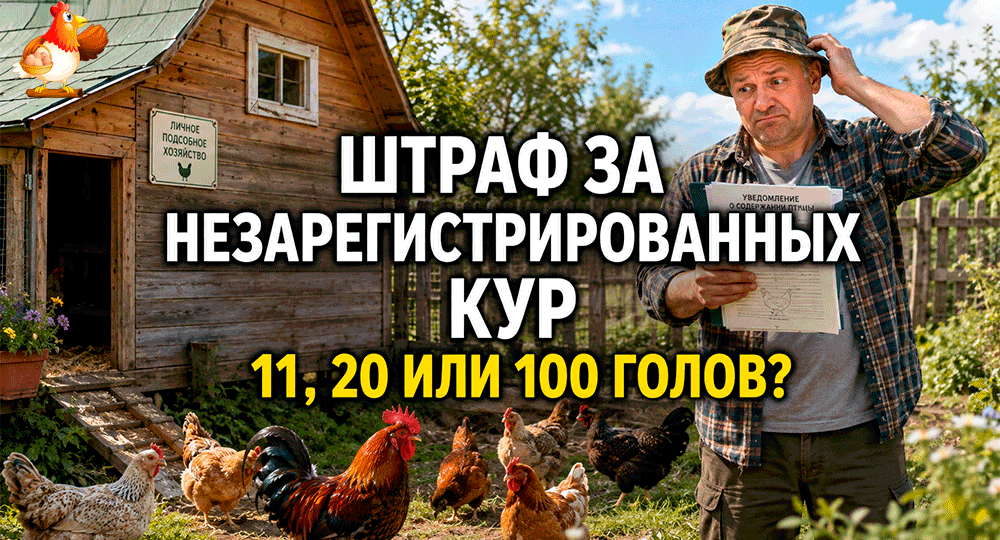 Штраф за незарегистрированных кур с 1 сентября 2026 года – сколько заплатим за 11, 20 и 100 птиц и придут ли считать несушек по дворам?