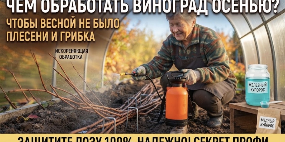 Чем обработать виноград перед укрытием на зиму, чтобы весной кусты не покрылись черной плесенью и грибком