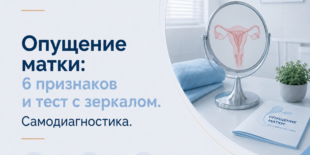 6 признаков опущения влагалища и матки. Тест для самодиагностики.