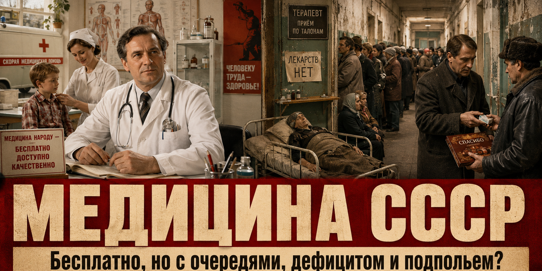 Бесплатная медицина СССР: великое достижение или система с очередями, дефицитом и подпольными абортами?