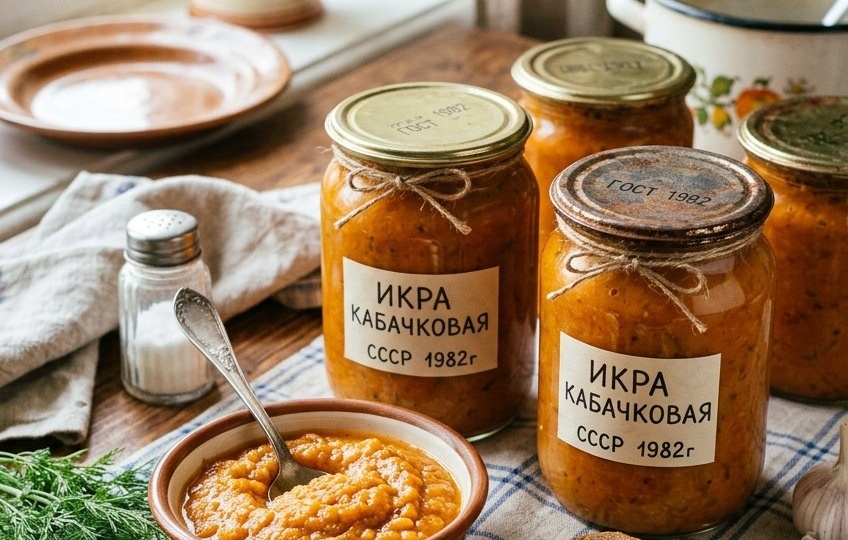 3 кг кабачков — и 5 баночек густой икры на зиму. Старый советский рецепт