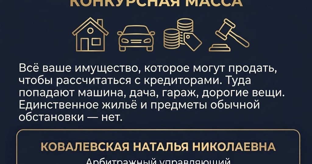 Словарь должника: Конкурсная масса