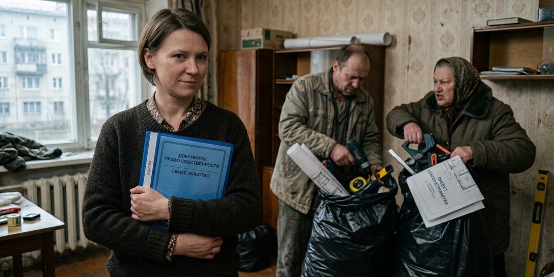 «Освобождай квартиру до вечера, ты тут никто» — заявила свекровь, но я молча достала свежую выписку из Росреестра и телефон полиции