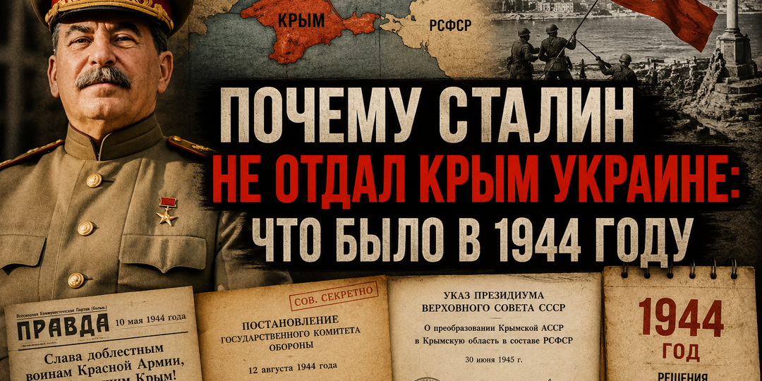 Почему Сталин не отдал Украине Крым: что было в 1944 году