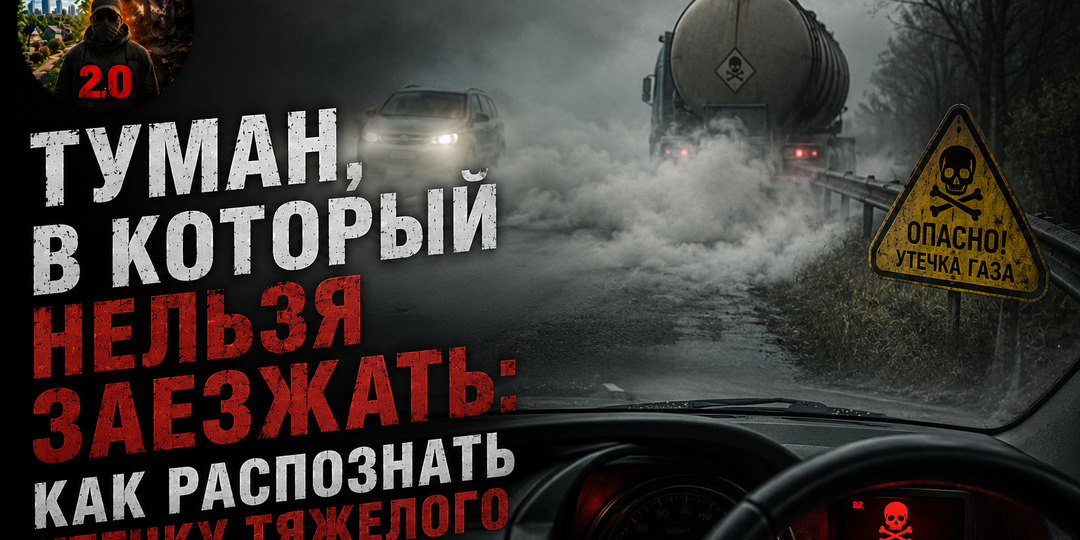 Туман, в который нельзя заезжать: как распознать утечку тяжелого газа на трассе