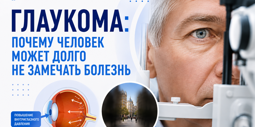 Глаукома: почему человек может долго не замечать болезнь