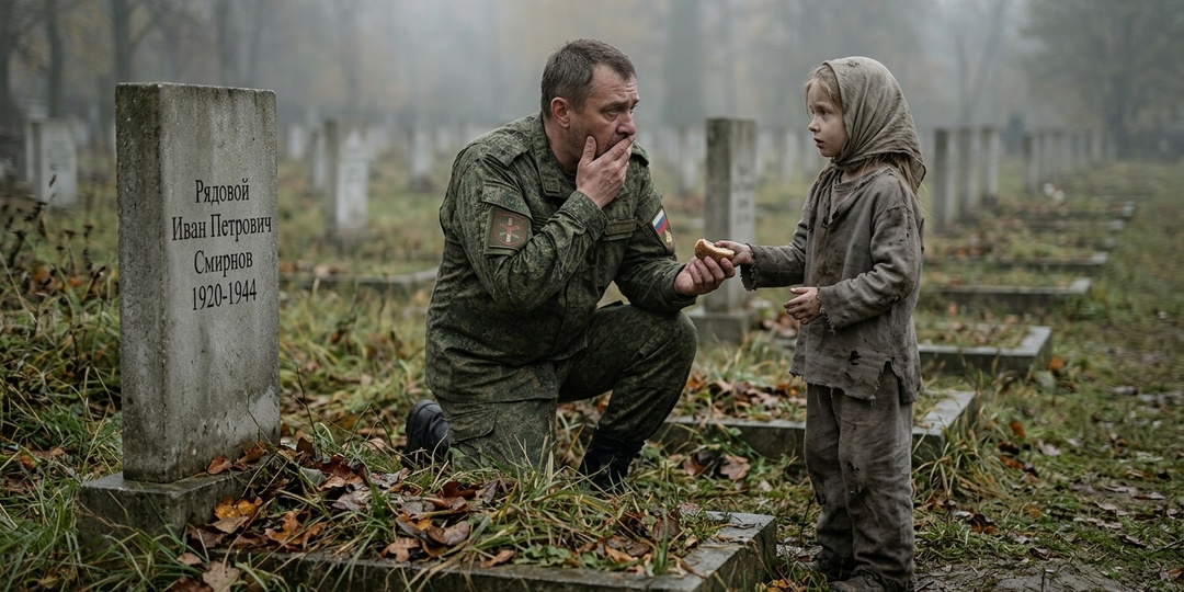 Военный хирург встретил на могиле отца голодную девочку, а когда она попросила хлеба — он потерял дар речи, узнав в ней свою дочь