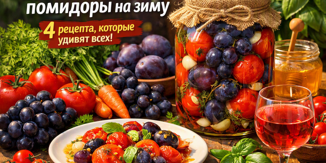 «Вы такое точно не пробовали!»: 4 самых необычных рецепта помидоров на зиму