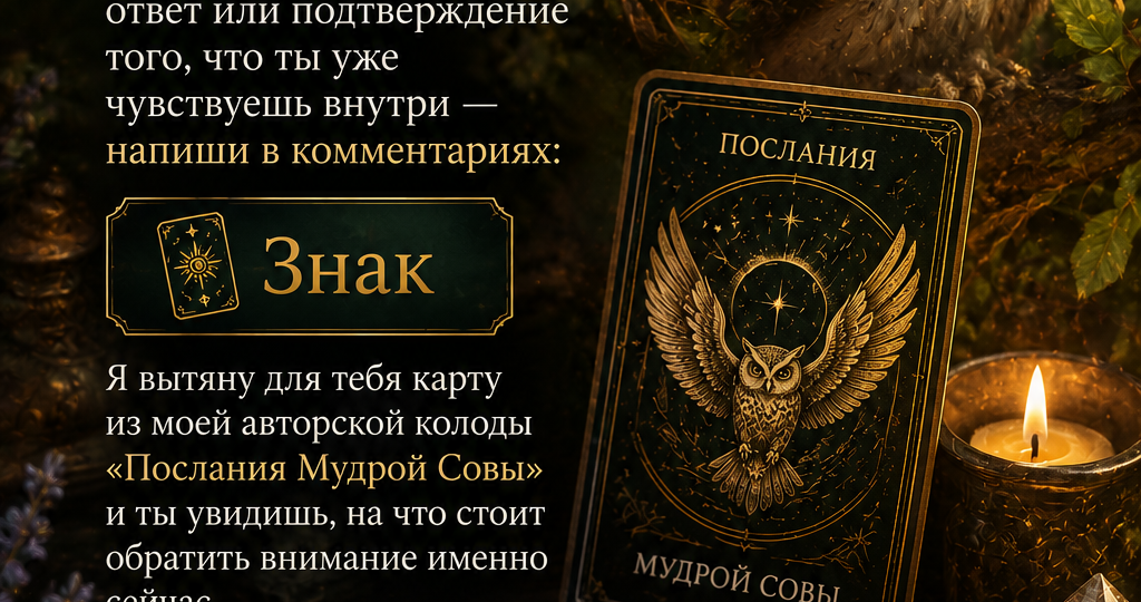 3 сентября 2026 для каждого — Послание Мудрой Совы