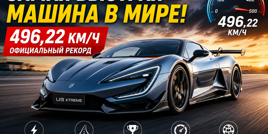 🚀 496 КМ/Ч! Самая быстрая серийная машина планеты — вы не поверите, что у неё под капотом
