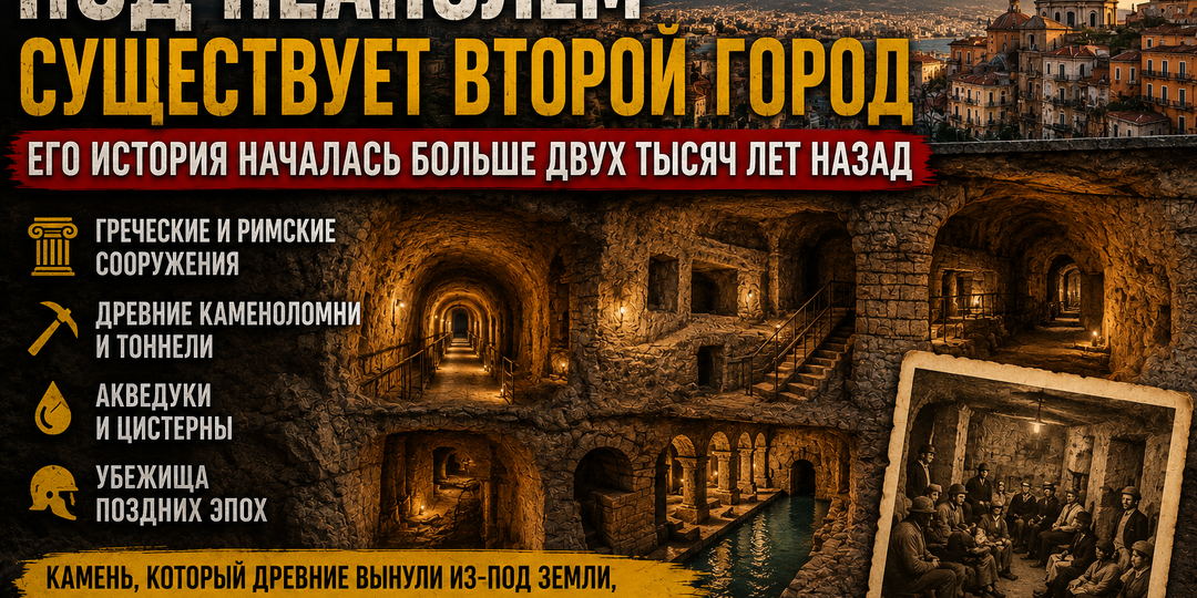 Под Неаполем существует второй город. Его история началась больше двух тысяч лет назад