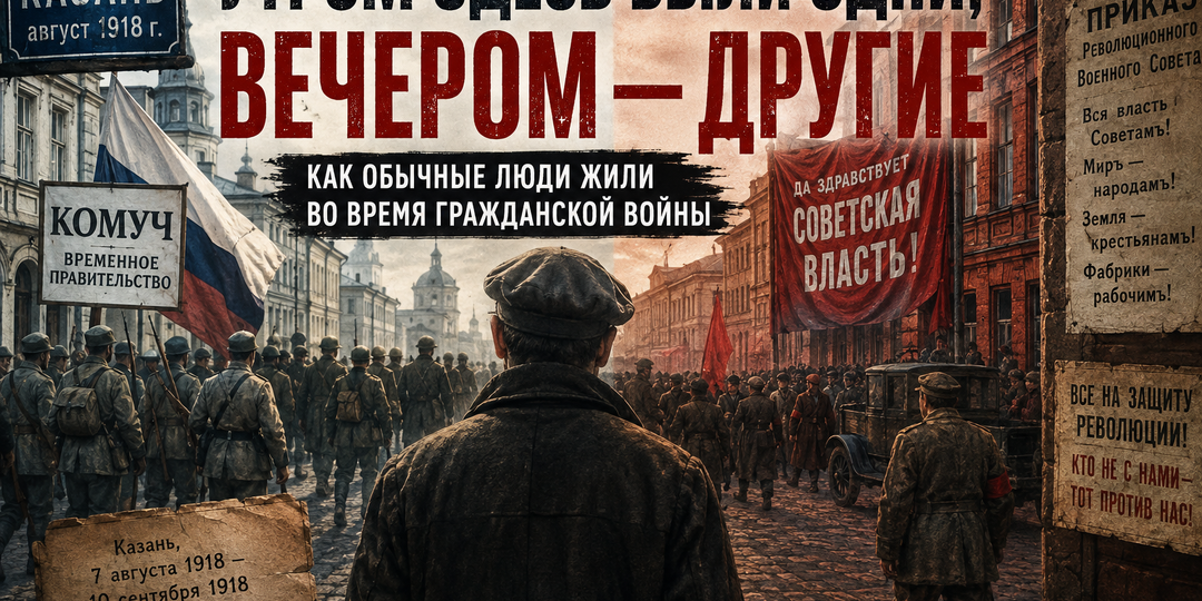 Утром здесь были одни, вечером — другие. Как обычные люди жили во время Гражданской войны