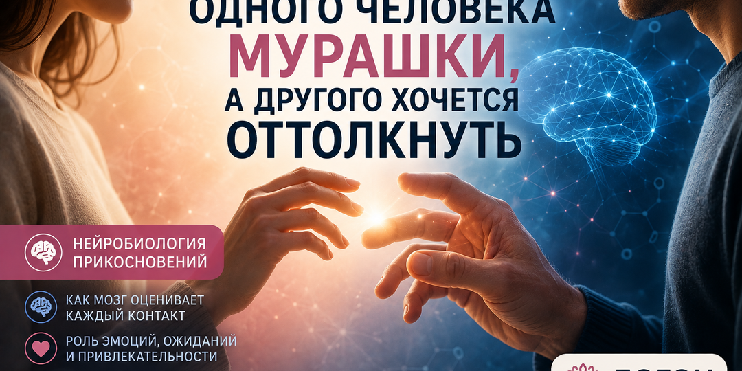 ⚡ Почему от прикосновения одного человека «мурашки», а другого хочется оттолкнуть